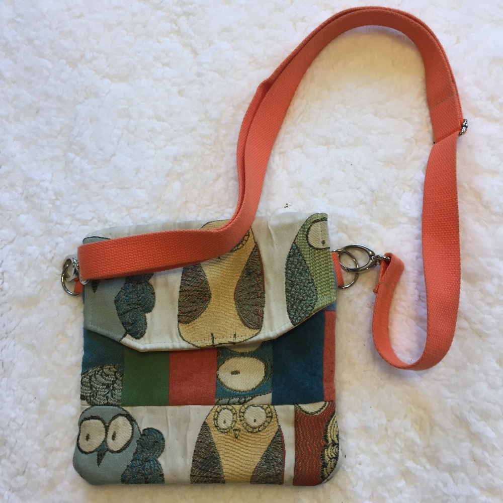 Wool Owl Patchwork BOHO Hippie Crossbody Purse